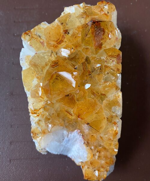 Large Premium High Grade Citrine Raw Druzy Cluster Piece 15 - 720g L14xW6.5xD6cm