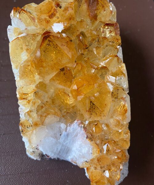 Large Premium High Grade Citrine Raw Druzy Cluster Piece 15 - 720g L14xW6.5xD6cm - Image 7