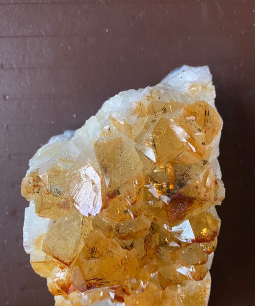 Large Premium High Grade Citrine Raw Druzy Cluster Piece 15 - 720g L14xW6.5xD6cm - Image 6