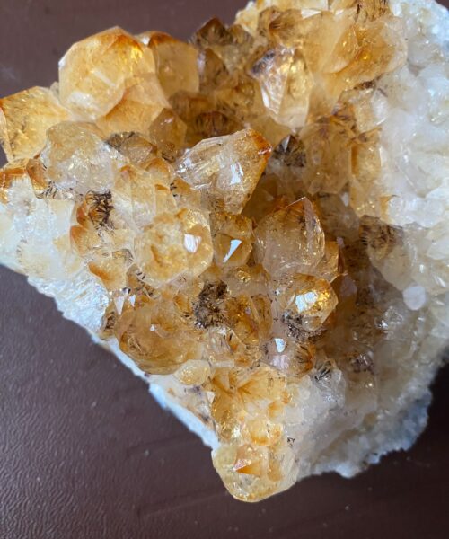 Large Premium High Grade Citrine Raw Druzy Cluster Piece 846g 12 - L12xW12xD5cm - Image 8