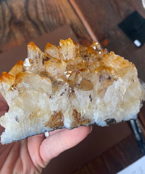 Large Premium High Grade Citrine Raw Druzy Cluster Piece 846g 12 - L12xW12xD5cm - Image 4