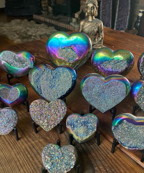 Rainbow Hearts Iron Base