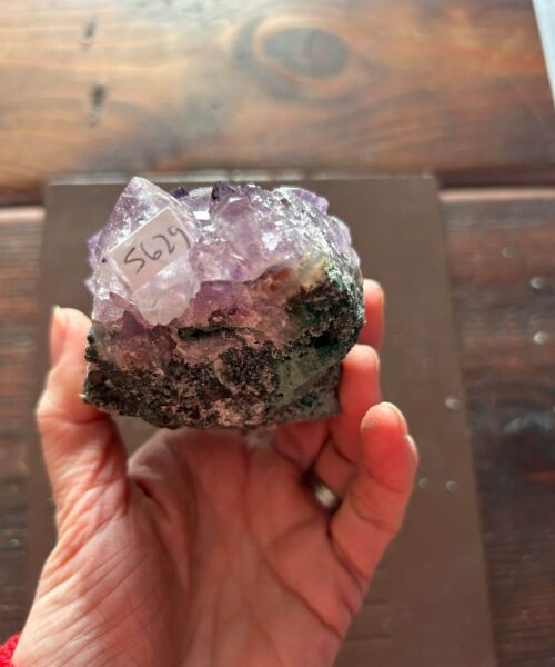 Large Premium High Grade Amethyst Raw Druzy Cluster Piece 27 - 562g L12xW7.5xD6cm - Image 7
