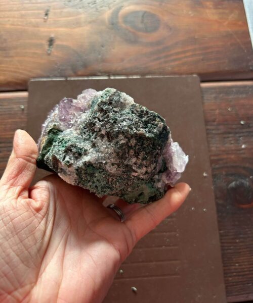 Large Premium High Grade Amethyst Raw Druzy Cluster Piece 27 - 562g L12xW7.5xD6cm - Image 4