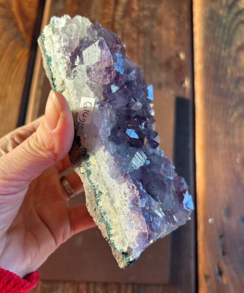 Large Premium High Grade Amethyst Raw Druzy Cluster Piece 33 - 614g L14.5xW7xD5cm - Image 7