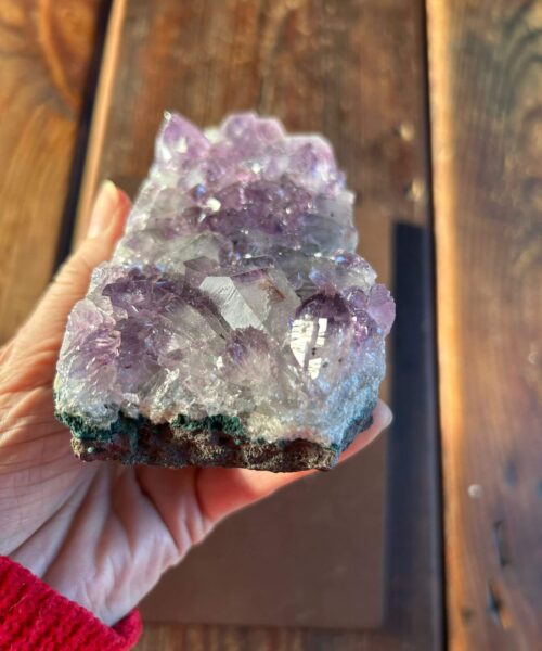 Large Premium High Grade Amethyst Raw Druzy Cluster Piece 33 - 614g L14.5xW7xD5cm - Image 6