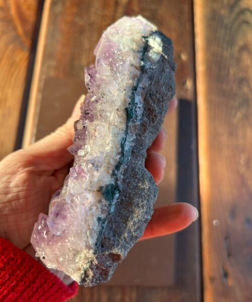 Large Premium High Grade Amethyst Raw Druzy Cluster Piece 33 - 614g L14.5xW7xD5cm - Image 5