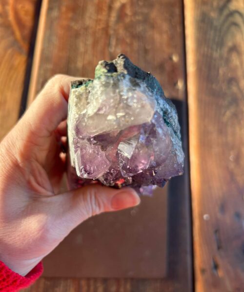 Large Premium High Grade Amethyst Raw Druzy Cluster Piece 33 - 614g L14.5xW7xD5cm - Image 4