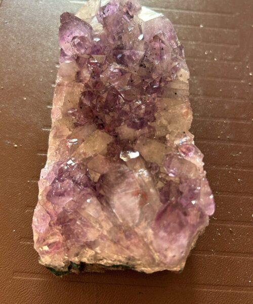 Alternative view of Large Premium High Grade Amethyst Raw Druzy Cluster Piece 33 - 614g L14.5xW7xD5cm