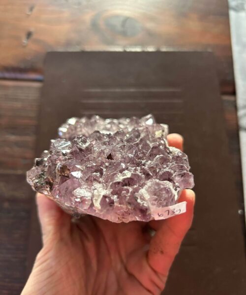 Large Premium High Grade Amethyst Raw Druzy Cluster Piece 34 - 673g L15xW9xD3.5cm - Image 3