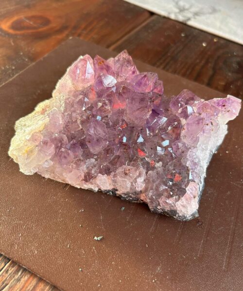 Large Premium High Grade Amethyst Raw Druzy Cluster Piece 18 - 711g L13.5xW10xD4.5cm - Image 5