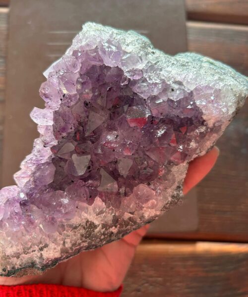 Alternative view of Large Premium High Grade Amethyst Raw Druzy Cluster Piece 724g 22 - L15xW9xD5cm
