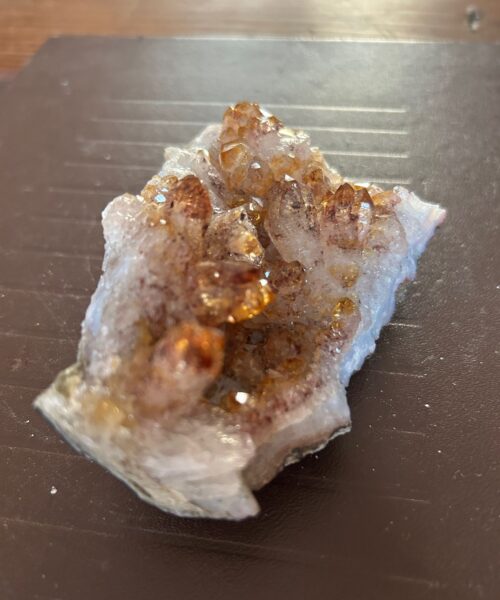Premium High Grade Citrine Raw Druzy Cluster Piece 26 - 280g L10xW8xD4cm - Image 5
