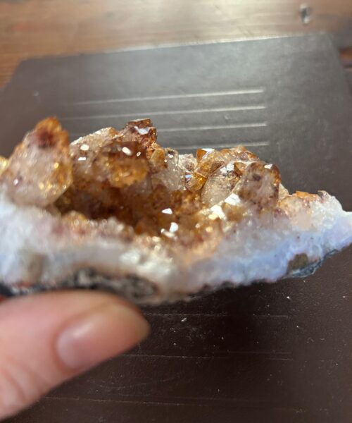 Premium High Grade Citrine Raw Druzy Cluster Piece 26 - 280g L10xW8xD4cm - Image 4