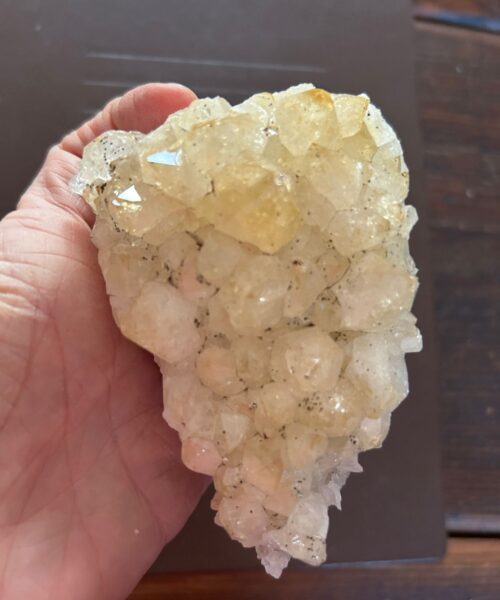 Alternative view of Large Premium High Grade Citrine Raw Druzy Cluster Piece 22 - 464g L10xW7xD5.5cm