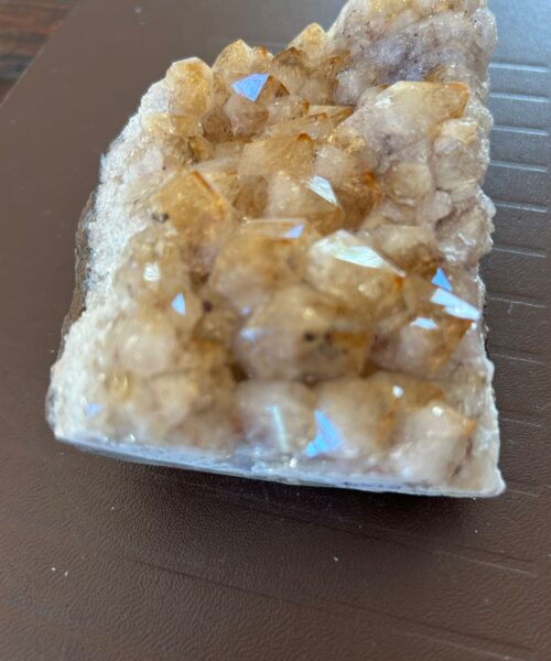 Large Premium High Grade Citrine Raw Druzy Cluster Piece 18 - 602g L13xW8xD3.5cm - Image 7
