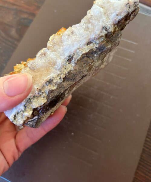 Large Premium High Grade Citrine Raw Druzy Cluster Piece 18 - 602g L13xW8xD3.5cm - Image 6