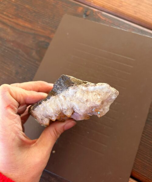 Large Premium High Grade Citrine Raw Druzy Cluster Piece 18 - 602g L13xW8xD3.5cm - Image 4