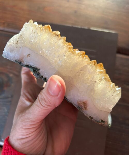 Large Premium High Grade Citrine Raw Druzy Cluster Piece 19 - 799g L13xW6.5xD5cm - Image 5