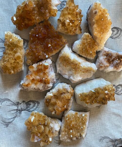 Citrine Druzy Cluster Pieces 200-400g