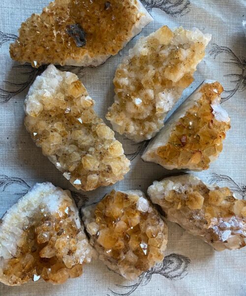Citrine Druzy Cluster Pieces 400-600g