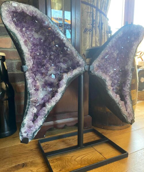 Amethyst Geode Angel - Butterfly Wings 43kg H71xW58cm - Image 6