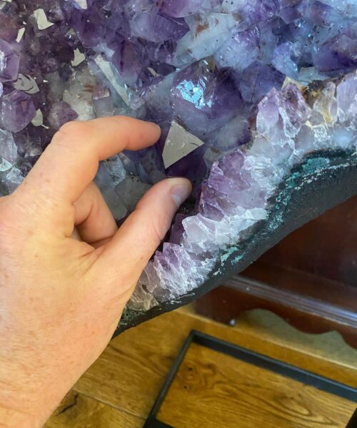 Amethyst Geode Angel - Butterfly Wings 43kg H71xW58cm - Image 13