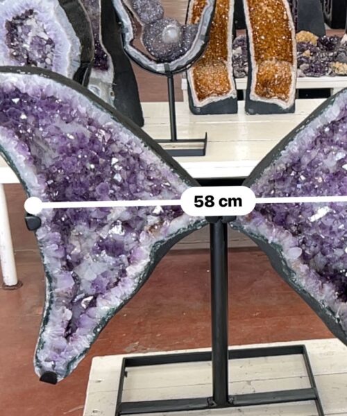 Amethyst Geode Angel - Butterfly Wings 43kg H71xW58cm - Image 3