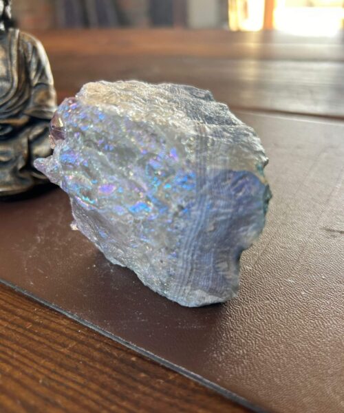 Premium High Grade Amethyst Angel Aura Druzy 189 Mini Geode Cluster Piece Cut Base 344g H6xW7xD8cm - Image 7