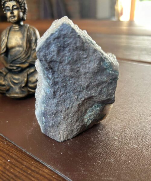 Premium High Grade Amethyst Angel Aura Druzy 191 Mini Geode Cluster Piece Cut Base 313g H9xW6.5xD4cm - Image 8