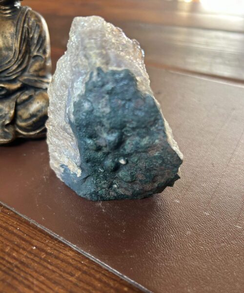 Premium High Grade Amethyst Angel Aura Druzy 193 Mini Geode Cluster Piece Cut Base 244g H8xW7xD4cm - Image 5