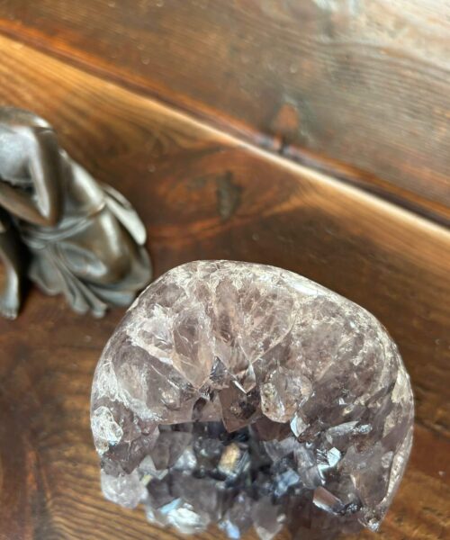 Premium High Grade Amethyst Druzy 305 Mini Geode Cluster Piece Cut Base 1.925g H13xW12xD11cm - Image 8