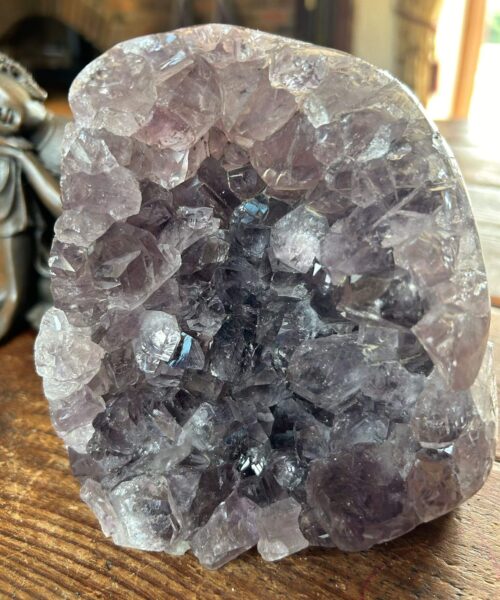 Premium High Grade Amethyst Druzy 305 Mini Geode Cluster Piece Cut Base 1.925g H13xW12xD11cm - Image 9