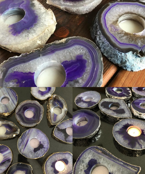Agate Slice Purple