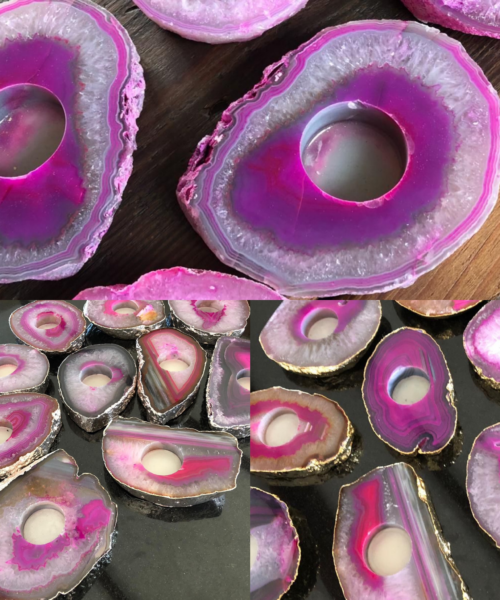 Agate Slice Pink