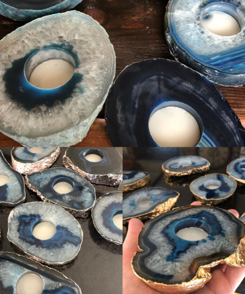 Agate Slice Blue