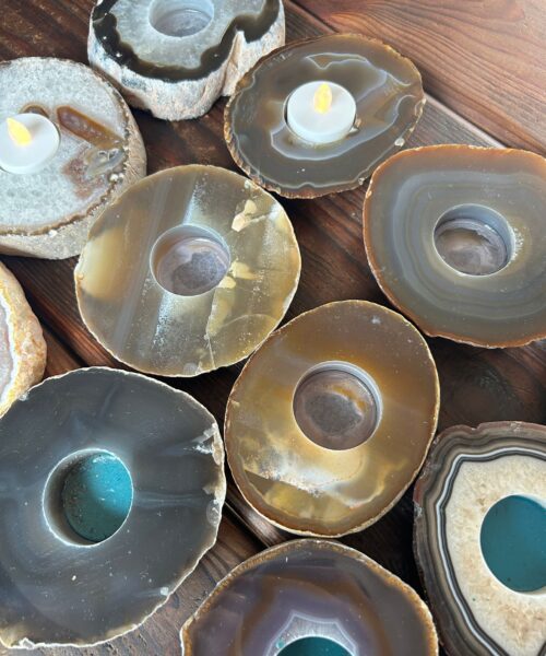 Agate Slice Natural Caramel
