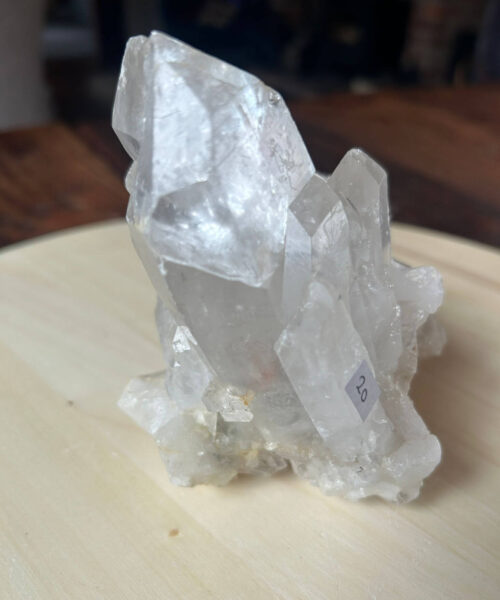 Premium Rare Clear White Rock Crystal Cluster 20 - 782g H12xW10xD9cm - Image 5