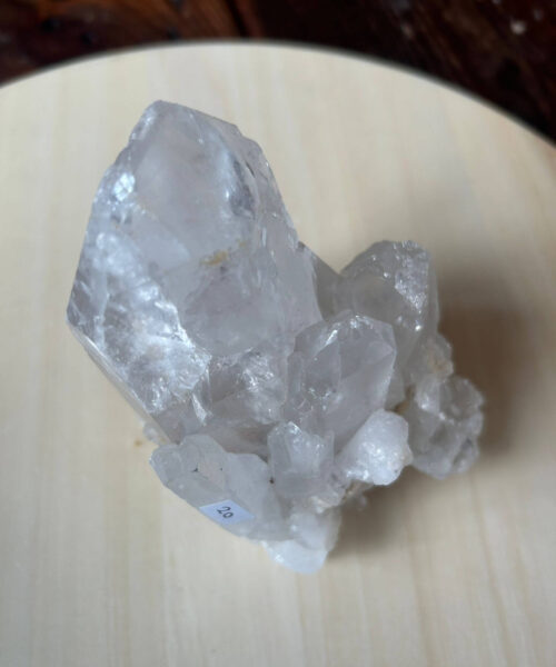 Premium Rare Clear White Rock Crystal Cluster 20 - 782g H12xW10xD9cm - Image 6
