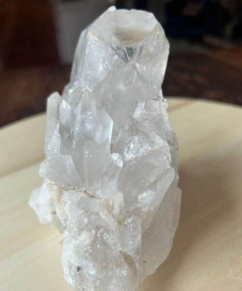 Premium Rare Clear White Rock Crystal Cluster 20 - 782g H12xW10xD9cm - Image 8