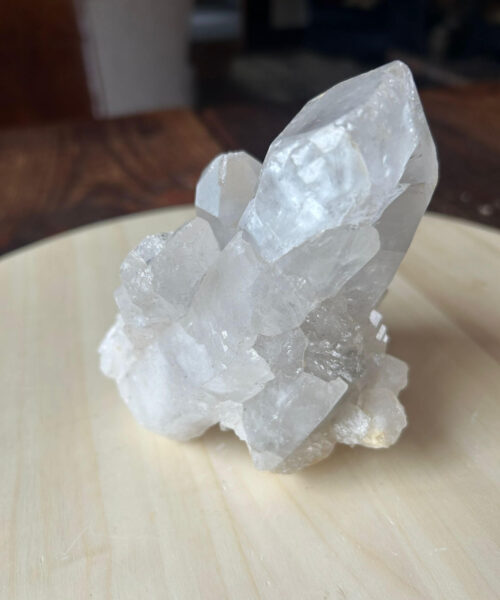 Premium Rare Clear White Rock Crystal Cluster 20 - 782g H12xW10xD9cm - Image 9