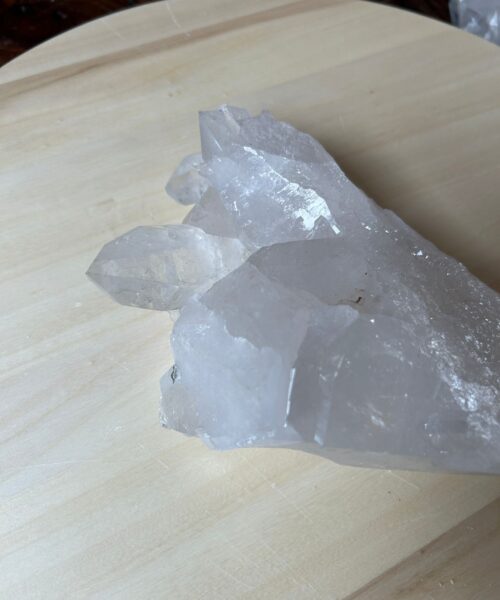 Large Premium Rare Clear White Rock Crystal Cluster 25 - 1.101g H8xW20xD13.5cm - Image 3