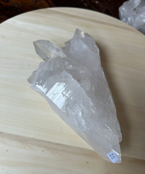 Large Premium Rare Clear White Rock Crystal Cluster 25 - 1.101g H8xW20xD13.5cm - Image 4