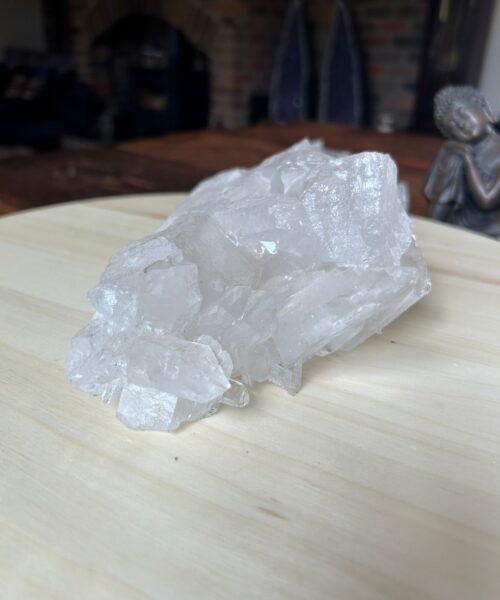 Large Premium Rare Clear White Rock Crystal Cluster 25 - 1.101g H8xW20xD13.5cm - Image 9