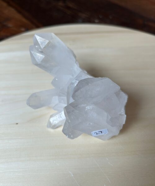 Alternative view of Premium Rare Clear White Rock Crystal Cluster 27 - 420g H7xW10xD7.5cm