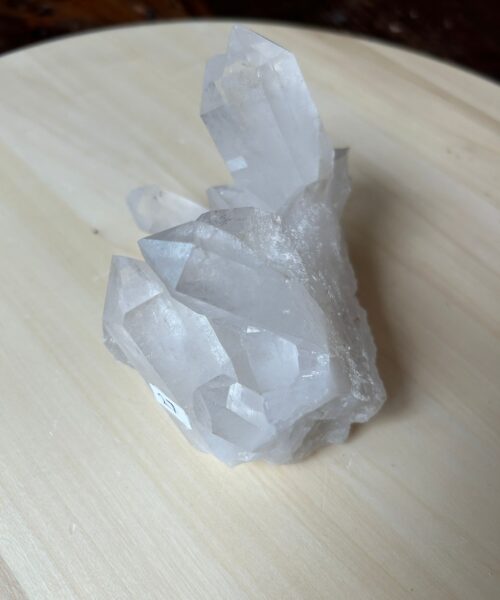 Premium Rare Clear White Rock Crystal Cluster 27 - 420g H7xW10xD7.5cm - Image 4