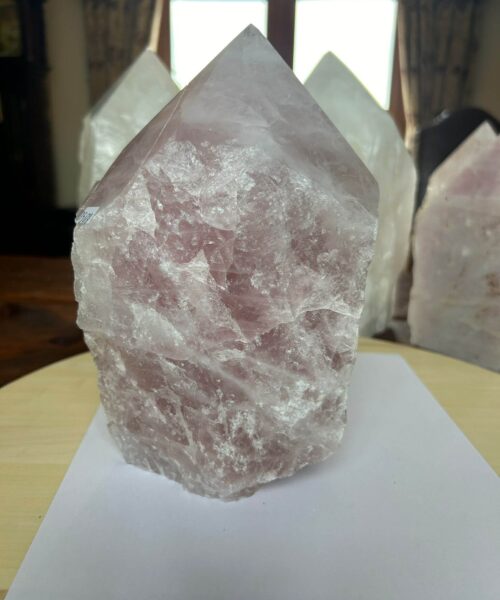HUGE Extra Large Tall Point 16 Premium Rose Quartz Pink Crystal Quartz 3517g H21xW9xD14.5cm - Image 3
