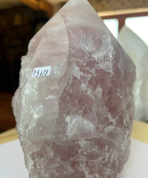 HUGE Extra Large Tall Point 16 Premium Rose Quartz Pink Crystal Quartz 3517g H21xW9xD14.5cm - Image 7