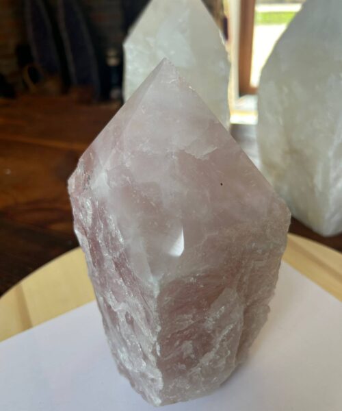 HUGE Extra Large Tall Point 16 Premium Rose Quartz Pink Crystal Quartz 3517g H21xW9xD14.5cm - Image 8