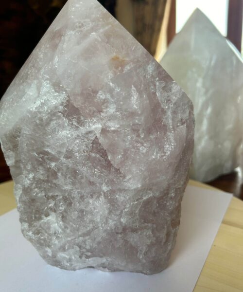 HUGE Extra Large Tall Point 16 Premium Rose Quartz Pink Crystal Quartz 3517g H21xW9xD14.5cm - Image 10